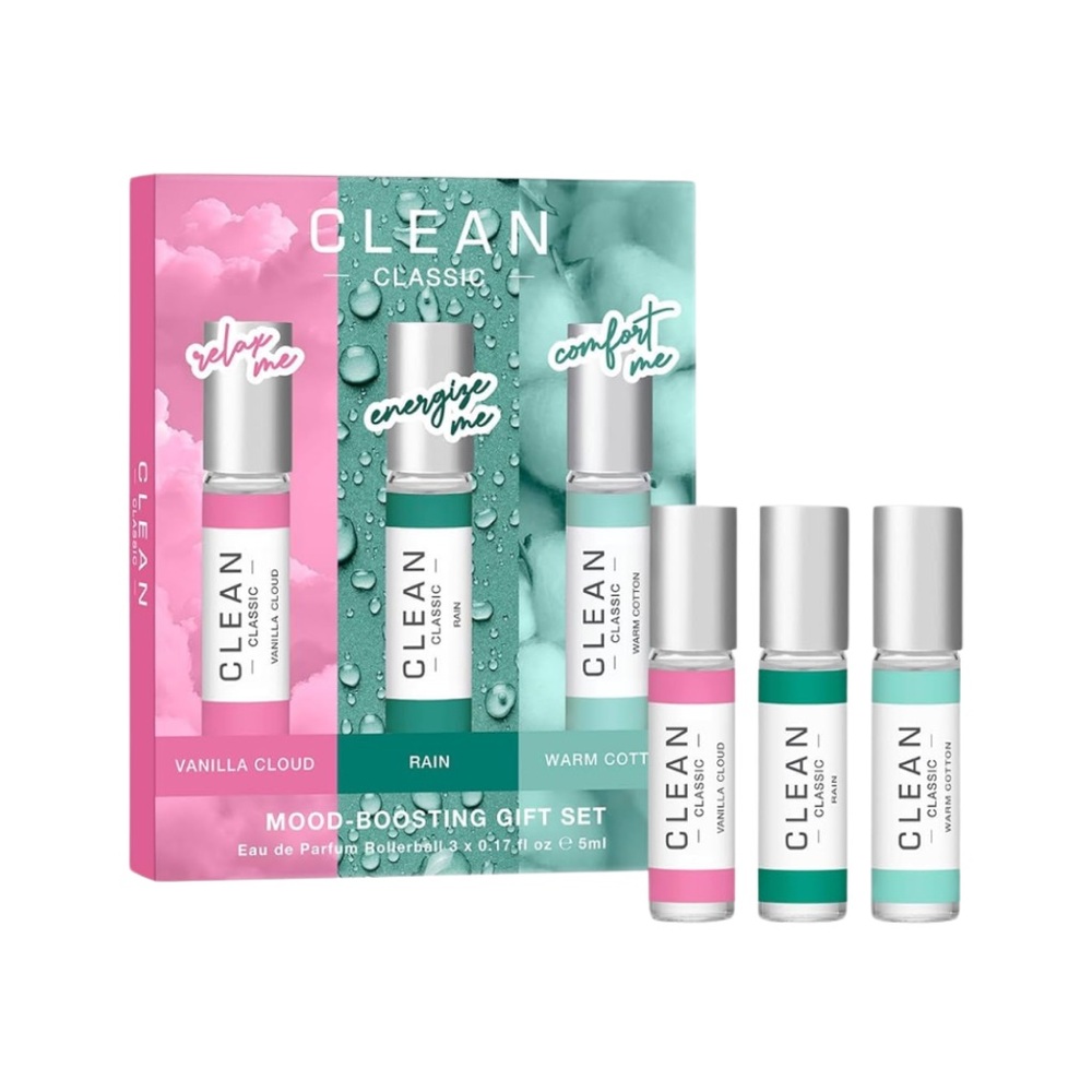 CLEAN CLASSIC Mood Boosting Gift Set - .17 fl oz x 3 NIB
